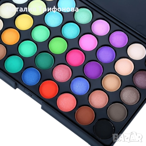 Палитра с 40 бр. сенки за очи с дълготраен ефект и матов завършек, снимка 3 - Декоративна козметика - 52680728