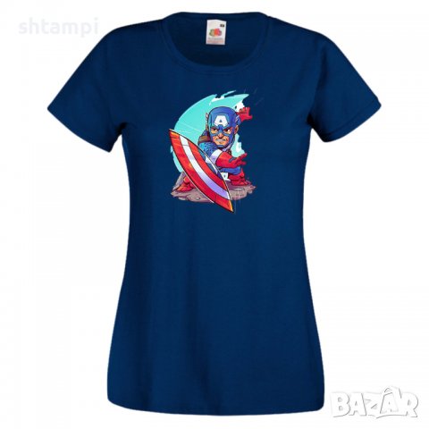 Дамска тениска Marvel Captain America Игра,Изненада,Подарък,Геймър,, снимка 6 - Тениски - 36740942