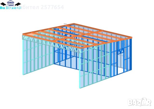 Конструкция за Автомивка - 50м²-7м x 7.50м, снимка 5 - Строителни материали - 44142595