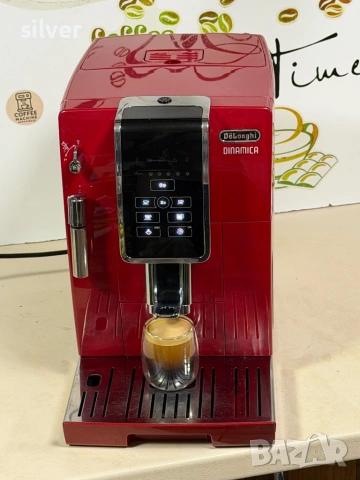 Кафемашина кафе автомат delonghi dinamica с гаранция, снимка 3 - Кафемашини - 53050379