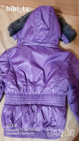 Лилаво зимно яке, снимка 4 - Детски якета и елеци - 31154310