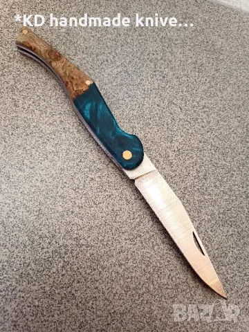 Сгъваем нож "Кондре" ръчно изработен + ПОДАРЪК кания