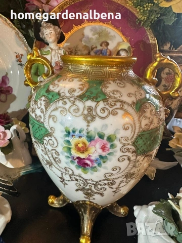 Антикварна ваза Noritake Japan circa 1908 — 24к злато, снимка 7 - Колекции - 54040502