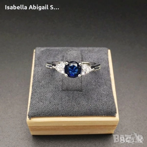 Сребърни пръстени с топаз, сапфир, цирконий, рубин, аквамарин, опал, снимка 3 - Пръстени - 32502601