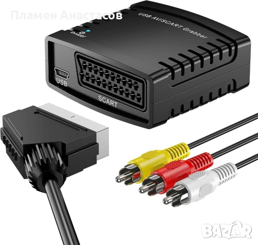 USB Video Grabber – конвертор от VHS / AV към цифров формат (RCA / SCART към USB), снимка 4 - Друга електроника - 53889043