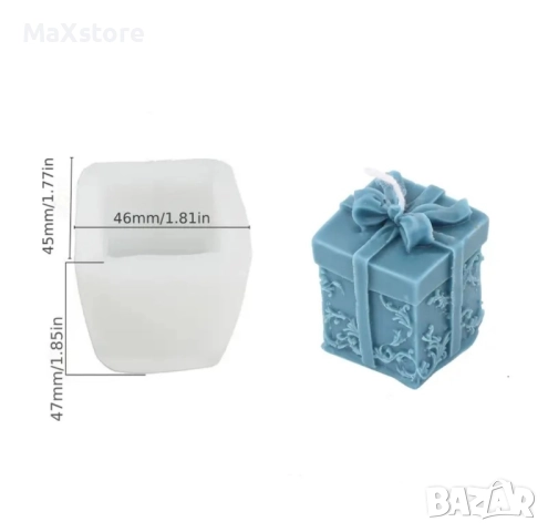 3D Подарък Коледа Силиконов молд форма за свещи гипс сапун смола , снимка 4 - Форми - 51964741