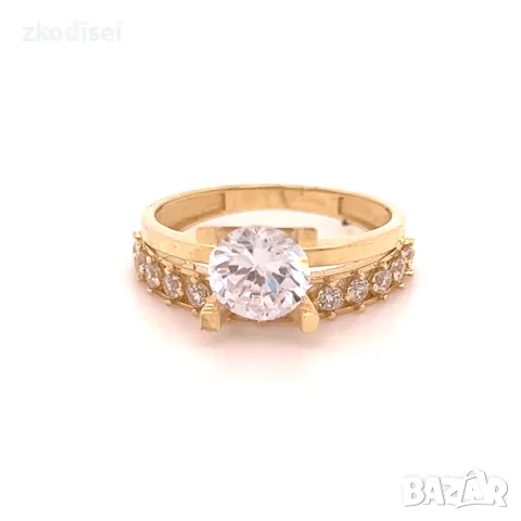 Златен дамски пръстен 3,10гр. 14кр.проба:585 размер:54 модел:4094-4