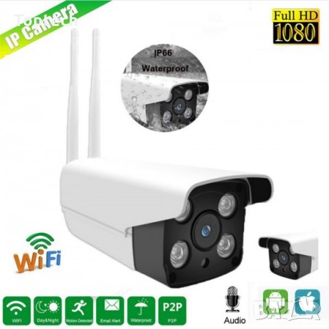 Wifi IP Смарт камера за външна употреба Full Hd 1080p, снимка 1 - IP камери - 30163228