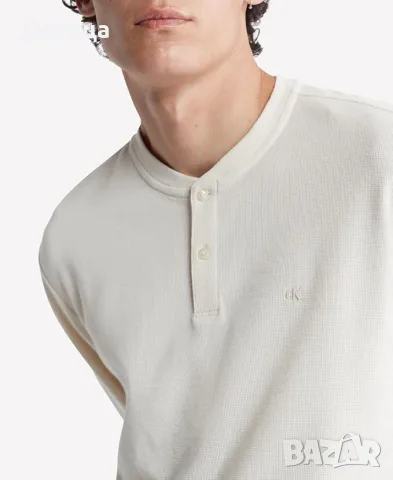 Calvin Klein мъжка памучна блуза с дълъг ръкав (размер XL), снимка 8 - Блузи - 56224345