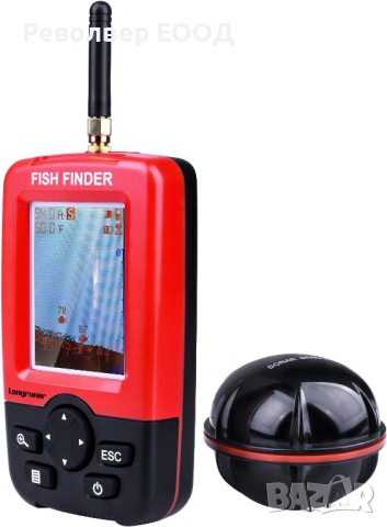 ➤ ПРОМО - Безжичен FishFinder сонар XJ-01 за риболов с цветен TFT LCD дисплей - 100м