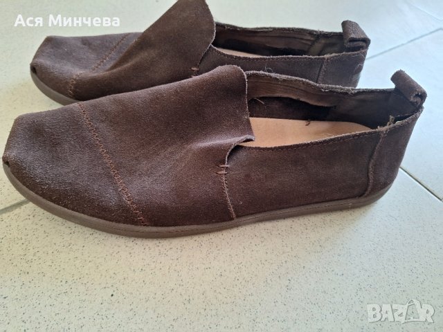 TOMS естествена кожа , снимка 1 - Мокасини - 42482510