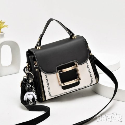 Малка дамска чанта Dorsey Black, снимка 9 - Чанти - 37950838