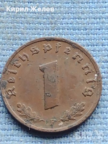 Монета 1 райхсфенинг 1937г. Германска империя с свастика 34841, снимка 2 - Нумизматика и бонистика - 42730529