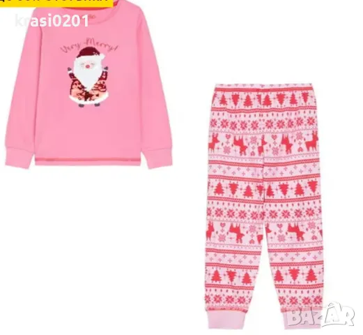 Красиви пижамки с дядо Коледа! 2-3г,3-4г,4-5г,5-6г