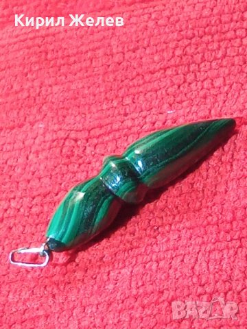 СКЪПОЦЕННА МАЛАХИТЕНА АРТ ВИСУЛКА КОЛИЕ МАЛАХИТ 21668, снимка 2 - Колиета, медальони, синджири - 32525390