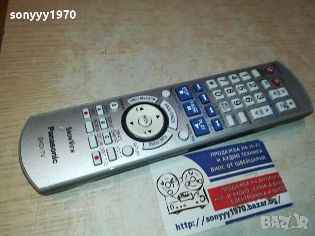 PANASONIC TV VIDEO & DVD-REMOTE-ВНОС SWISS 1110231848, снимка 1 - Дистанционни - 42525636