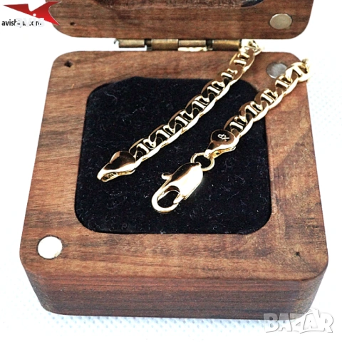 Синджир с 14К златно покритие 254577, снимка 3 - Колиета, медальони, синджири - 53254005
