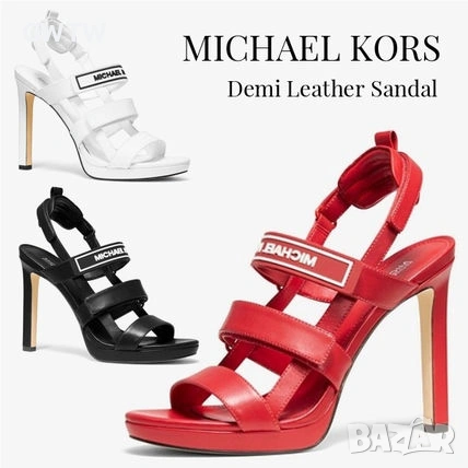 Michael Kors Demi Leather Sandal, естествена кожа, снимка 7 - Сандали - 54185496