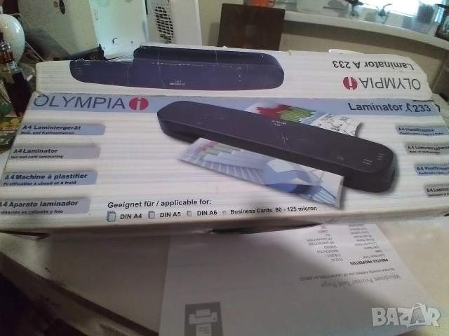 Ламинатор A4 Olympia A233, снимка 2 - Друго - 52598953