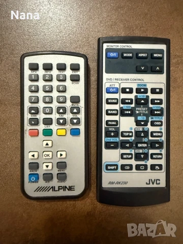 Дистанционни Кар аудио SONY, JVC, ALPINE , снимка 3 - Радиокасетофони, транзистори - 50908498