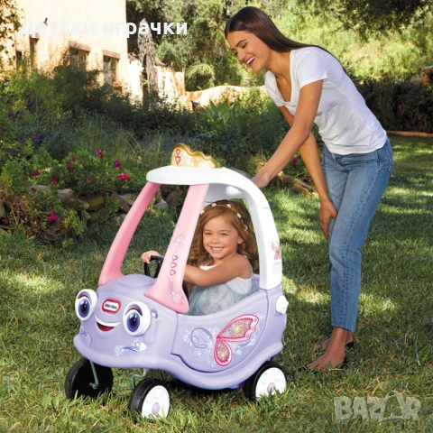 Кракомобил Фея Fairy Coupe, детска кола за бутане, Little Tikes 