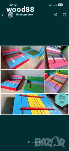 Детски пясъчник с пейки и капак, снимка 15 - Градински мебели, декорация  - 28644185