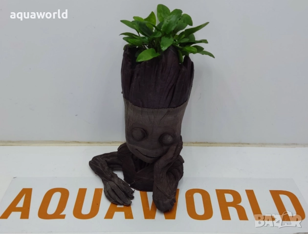 "ПРОМОЦИЯ" Изкуствена Декорация Baby Groot /Грут/, снимка 2 - Оборудване за аквариуми - 52362947