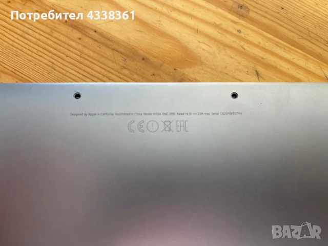 Apple Macbook 12 A1534, снимка 4 - Лаптопи за работа - 51963794