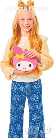 PURSE PETS Чанта HELLO KITTY зайче Розова интерактивна чанта Мигаща функция Над 30 звука, снимка 4 - Други - 47619797