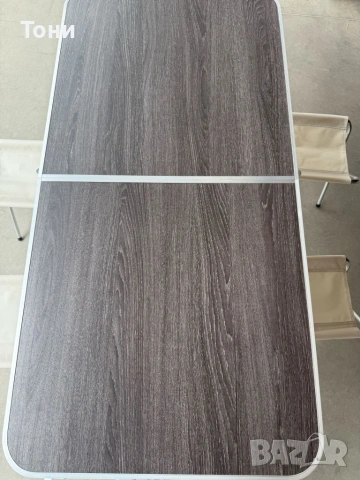 Комплект сгъваема къмпинг маса с 4 стола, регулируема височина, дизайн "куфар" , снимка 9 - Къмпинг мебели - 53955124