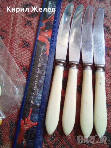 4 Ножчета стари СССР неръждавейка Кухненски ножчета за Масло 31956, снимка 3 - Прибори за хранене, готвене и сервиране - 38037496