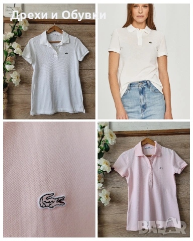 Нови оригинални тениски с яка и копчета LACOSTE 