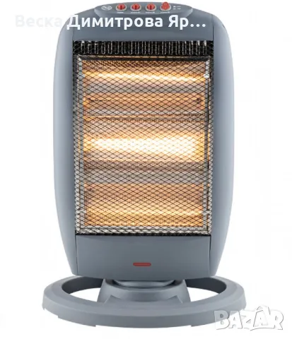 Халогенна печка, 1200W,с осцилация, снимка 3 - Печки, фурни - 47283948