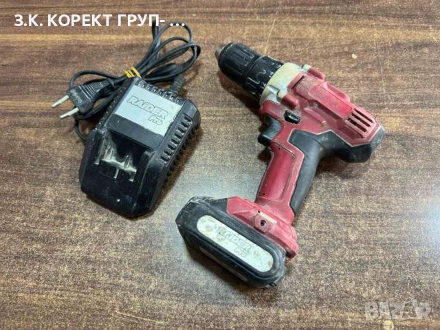 Винтоверт Raider с батерия и зарядно