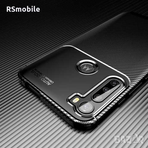 Motorola One Fusion + - Удароустойчив Кейс Гръб FIBER, снимка 1