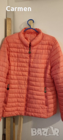 Дамско шушляково яке - цвят сьомга