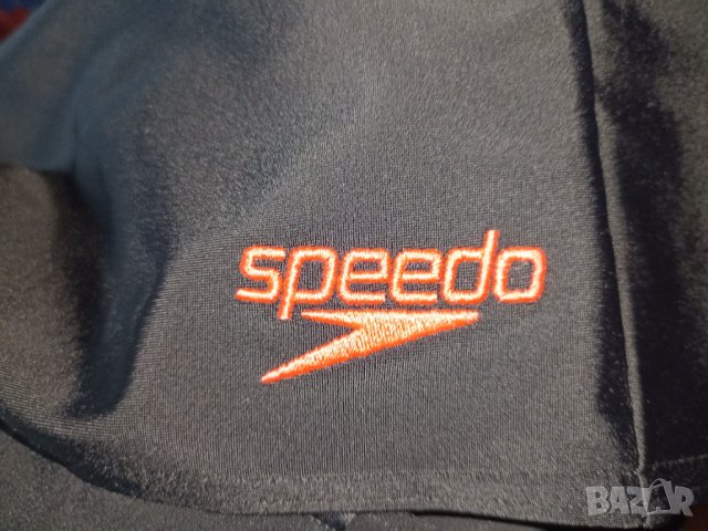 Speedo M-, Нови мъжки бански боксер в черно с червено лого, снимка 2 - Бански - 37902804