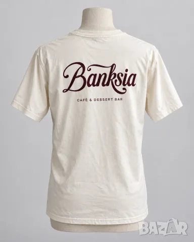 Banksia Café & Dessert Bar – бежова тениска, снимка 2 - Тениски - 56167518