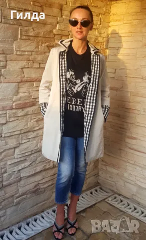 Max Mara шлифер тренчкот S двулицев, снимка 9 - Шлифери - 49785282