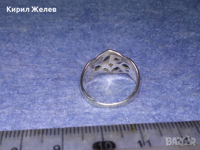 SEZGIN 925 СТИЛЕН СРЕБЪРЕН ПРЪСТЕН СРЕБРО 925 АЖУРНА МАЙСТОРСКА ИЗРАБОТКА на СЕЗГИН 43810, снимка 8 - Пръстени - 44707682