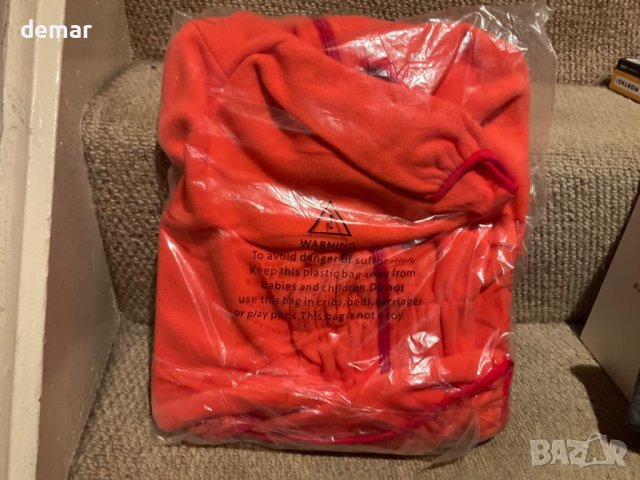 HUGO & HUDSON Поларено яке за кучета, ветроустойчиво, топло, с отвор за повод, оранжево, M50, снимка 8 - За кучета - 44151588