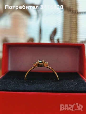 Швейцарски златен пръстен, 18 карата, снимка 3 - Пръстени - 54212713