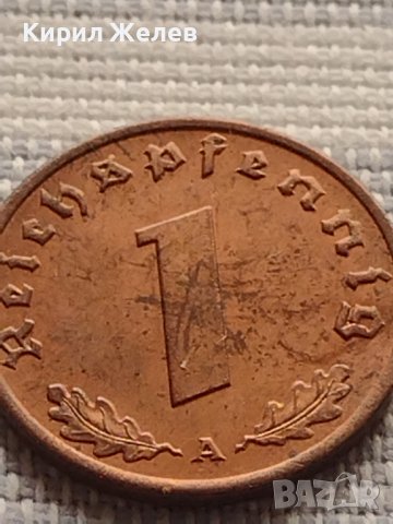 Монета 1 райхсфенинг 1937г. Германия Трети Райх с СХВАСТИКА за КОЛЕКЦИЯ 37758, снимка 4 - Нумизматика и бонистика - 42823609