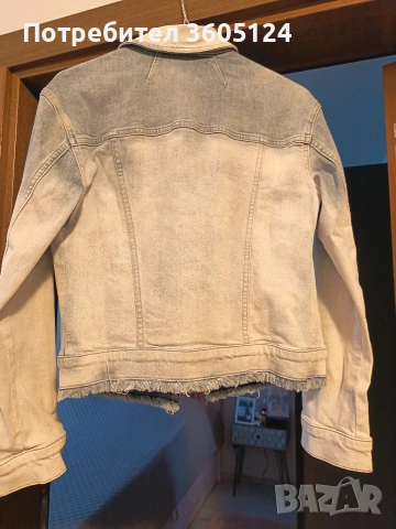 Оригинално дънково яке KARL LAGERFELD размер XS, снимка 4 - Якета - 53068923