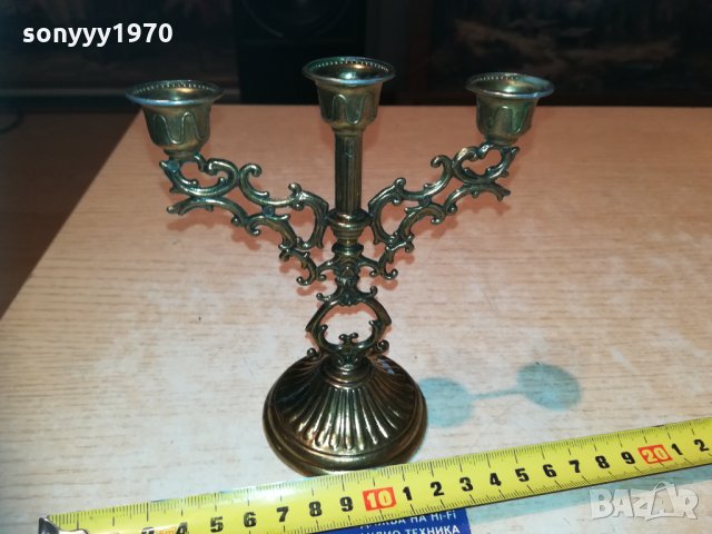 кокетен свещник мед/месинг 0912202029, снимка 11 - Колекции - 31069339