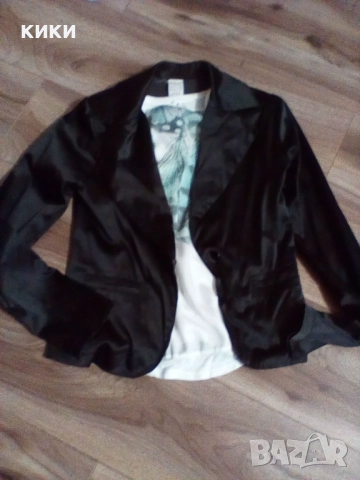 Сако/Дамска блуза сатен, снимка 2 - Блузи с дълъг ръкав и пуловери - 41986838