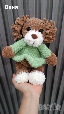 Ръчно плетено кученце, снимка 11 - Плюшени играчки - 52260220