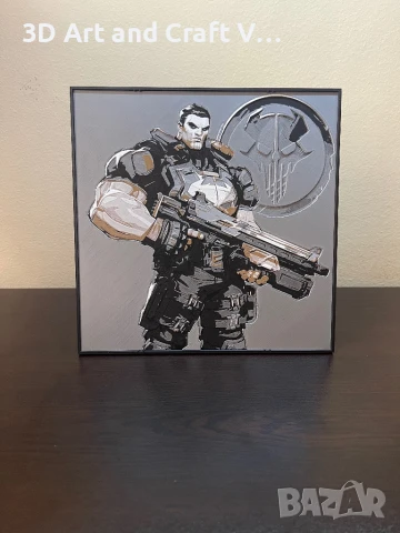 Релефна картина The Punisher – Marvel Rivals 🖤