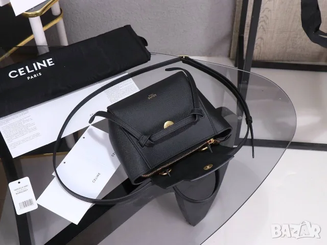 Celine Nano Belt Bag – Black, снимка 5 - Чанти - 56467824