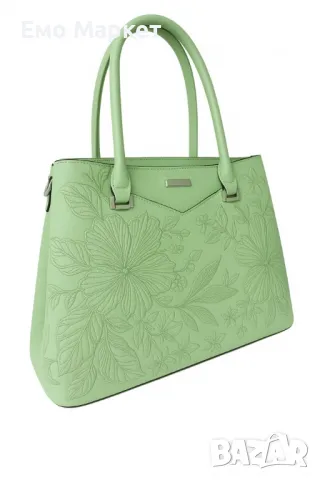 Елегантна дамска чанта с флорална бродерия, снимка 7 - Чанти - 50091879